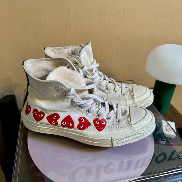 Converse Other - Converse Chuck Taylor All Star 70 Hi / Comme des Garcons PLAY Multi-Heart White